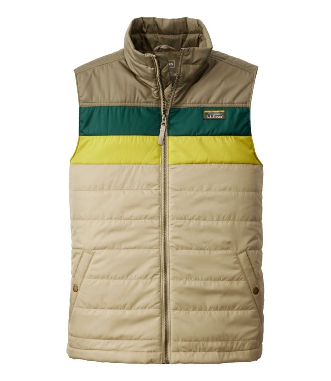 Men's Mountain Classic Puffer Vest, Colorblock - LLBeanoutlets