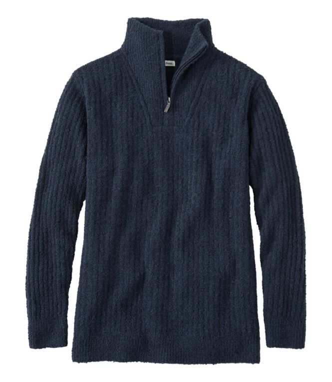 Women's Cozy Cloud Sweater, Quarter-Zip - LLBeanoutlets