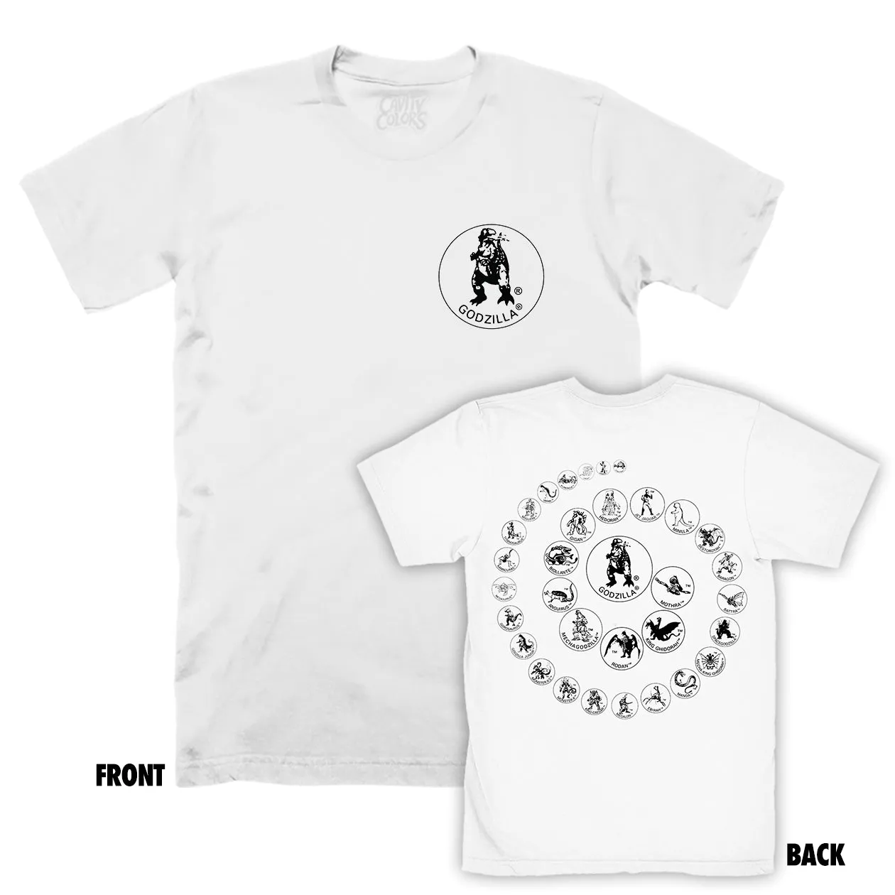 KAIJU ICONS - T-SHIRT (WHITE VARIANT) - LLBeanoutlets