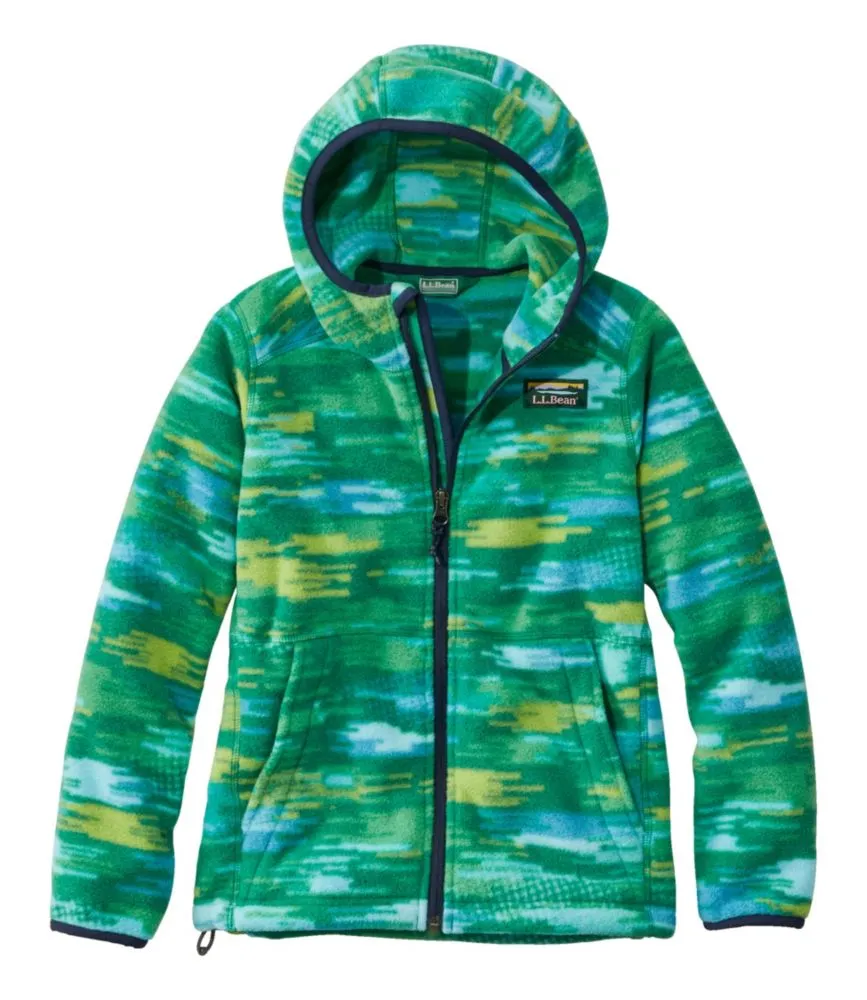 Kids' Mountain Classic Fleece, Hooded, Print - LLBeanoutlets