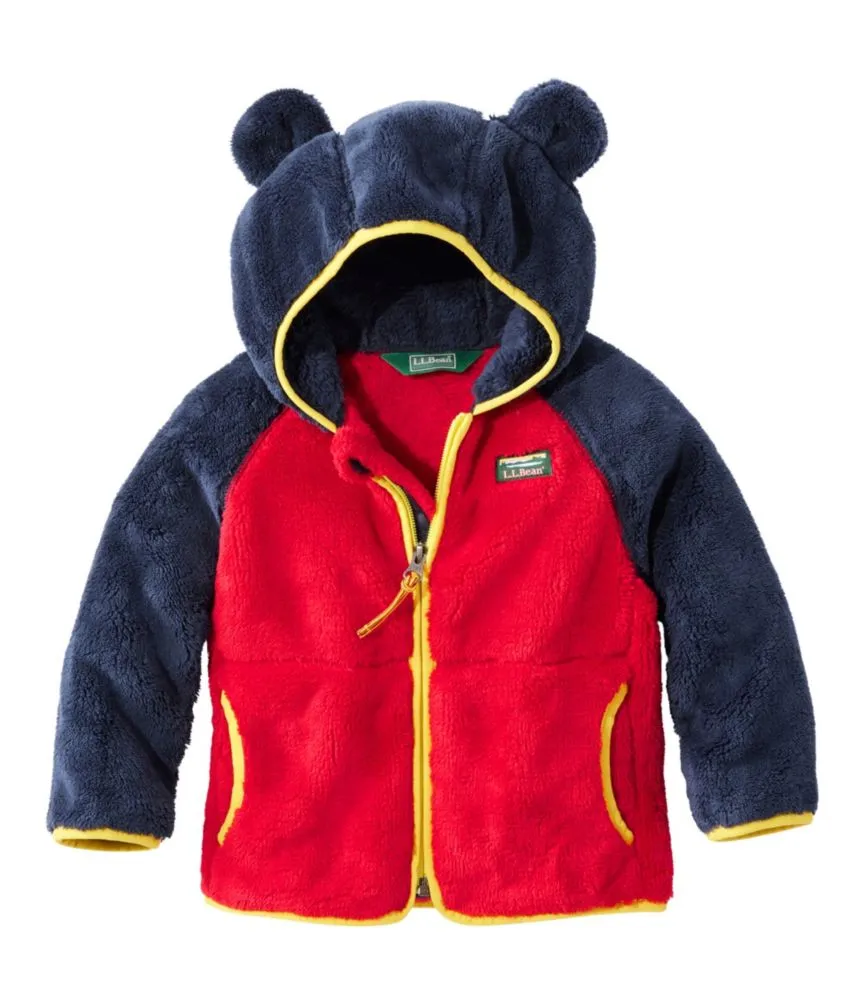 Toddlers' L.L.Bean Hi-Pile Fleece Jacket, Colorblock - LLBeanoutlets