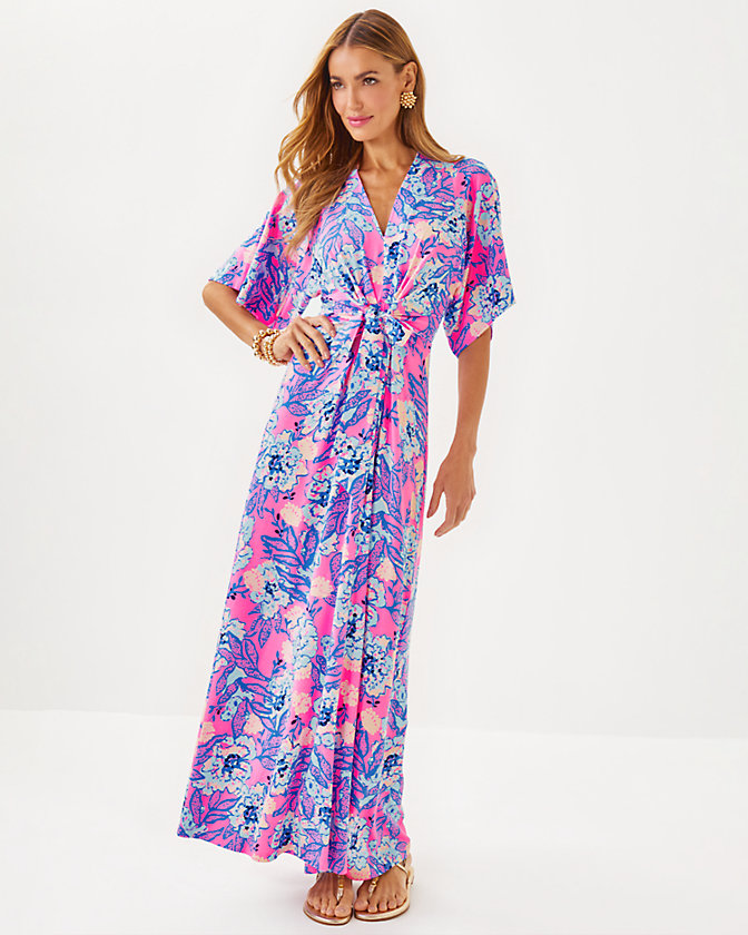 Wisteria V-Neck Maxi Dress - LLBeanoutlets