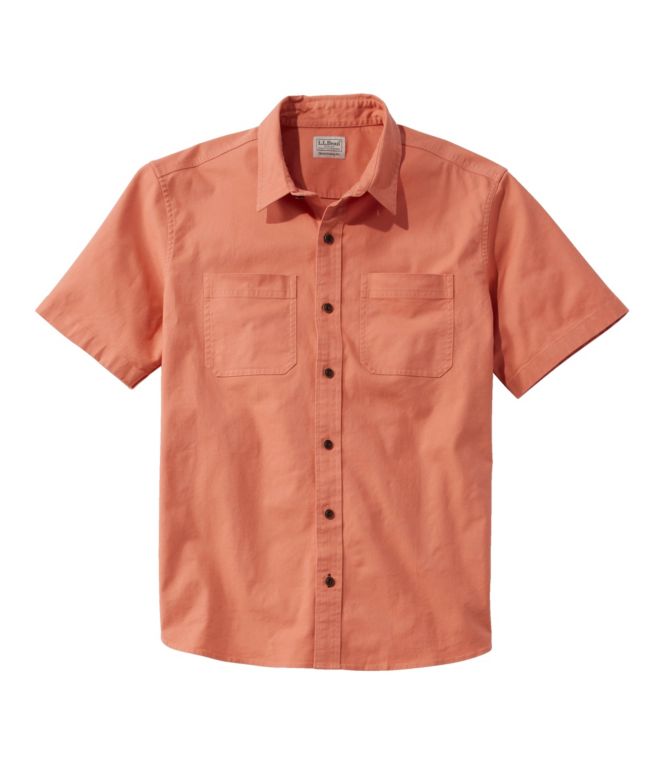 Men's BeanFlex? Twill Shirt, Traditional Untucked Fit, Short-Sleeve - LLBeanoutlets