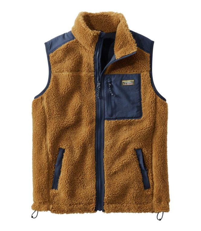 Men's Bean's Sherpa Vest - LLBeanoutlets