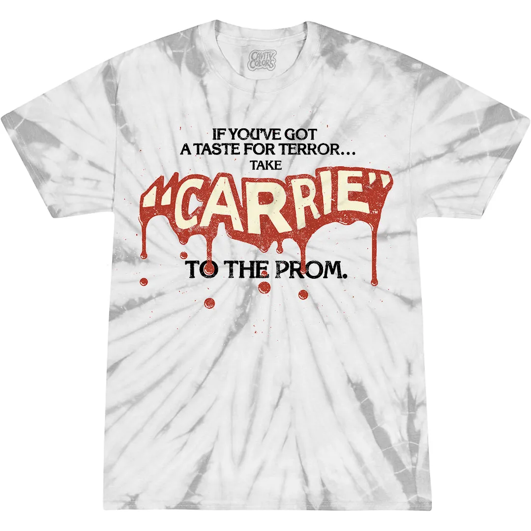 CARRIE: A TASTE FOR TERROR - T-SHIRT (VINTAGE TIE-DYE) - LLBeanoutlets
