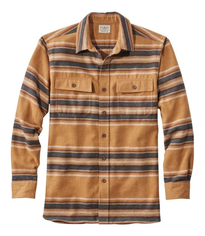 Men's Chamois Shirt, Traditional Fit, Stripe - LLBeanoutlets