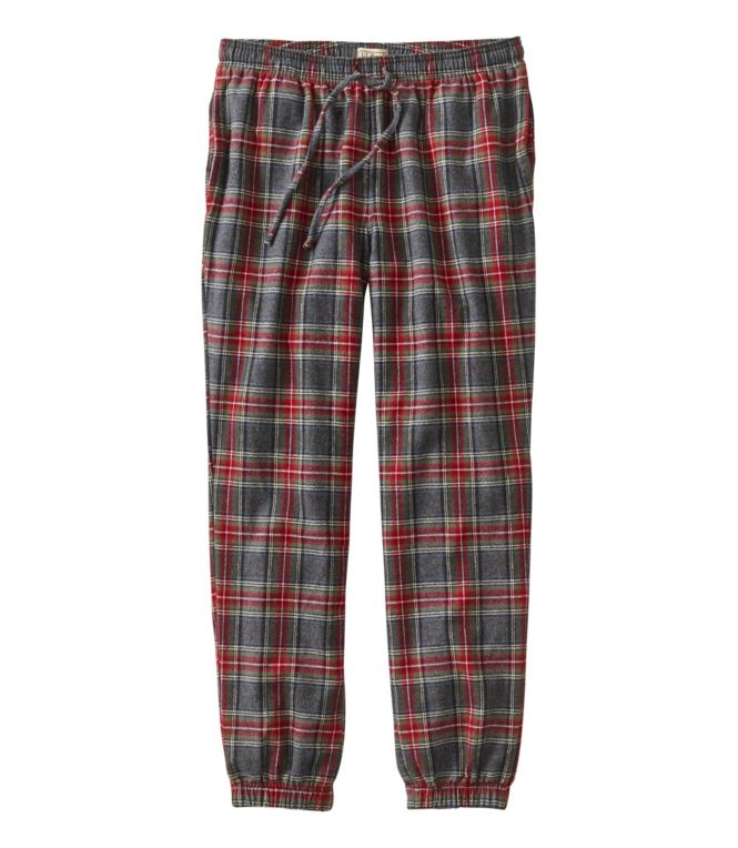 Men's Scotch Plaid Flannel Jogger Pants - LLBeanoutlets