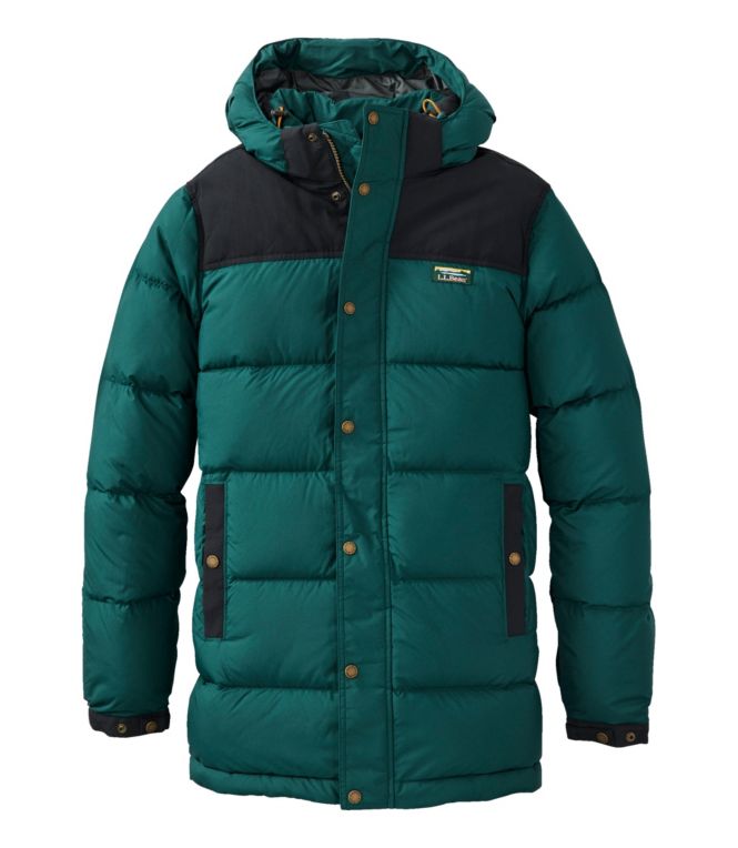Men's Mountain Classic Down Parka, Colorblock - LLBeanoutlets