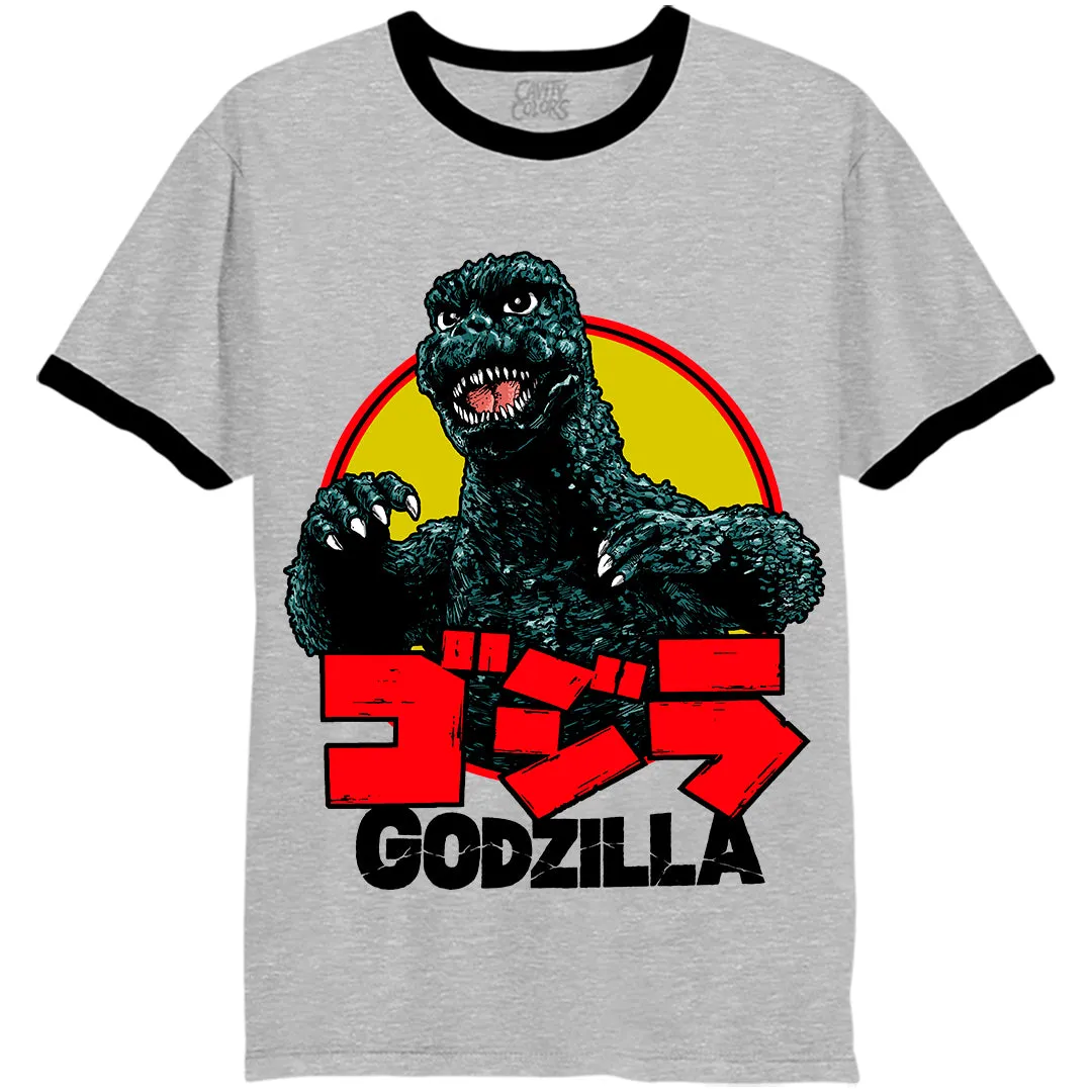 SHOWA GODZILLA - RINGER T-SHIRT - LLBeanoutlets