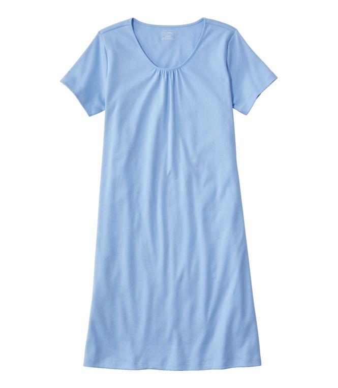 Women's Supima Nightgown, Short-Sleeve - LLBeanoutlets