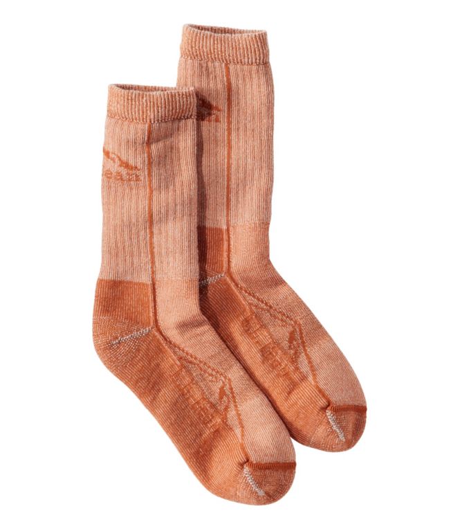 Adults' Cresta Wool Lightweight Hiking Socks, Crew - LLBeanoutlets