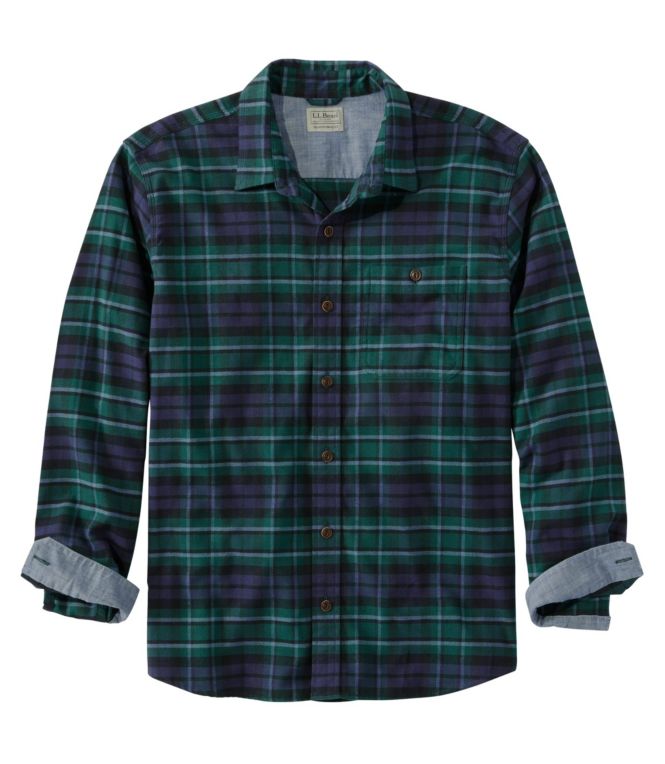 Men's BeanFlex? All-Season Flannel Shirt, Traditional Untucked Fit, Long-Sleeve - LLBeanoutlets