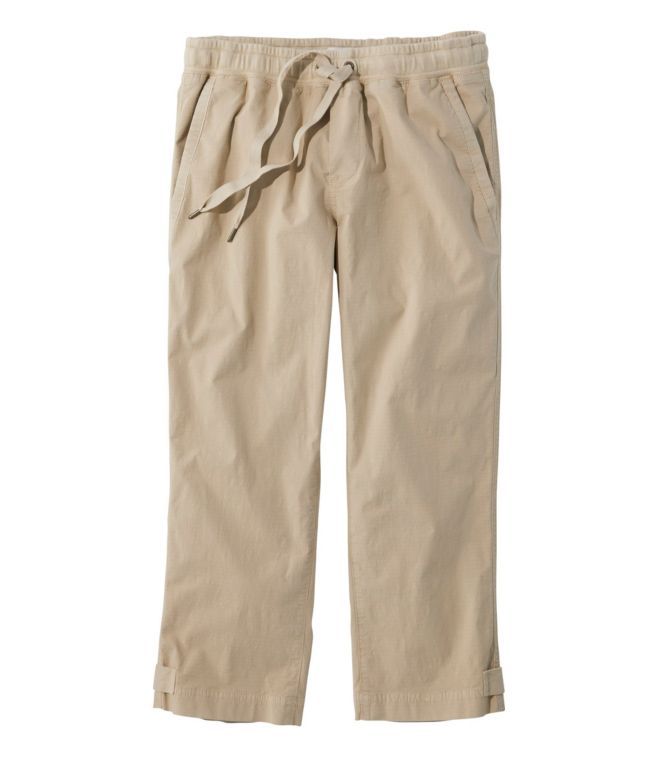 Women's Stretch Ripstop Pull-On Capri Pants, Slim-Leg - LLBeanoutlets