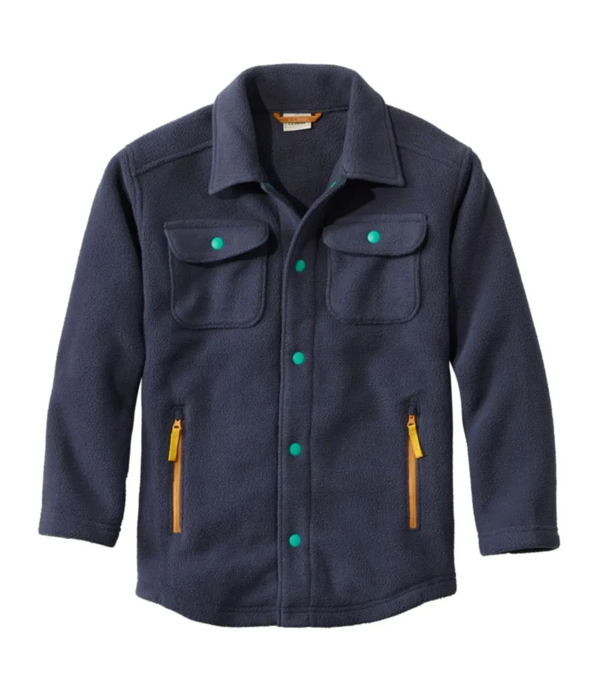 Kids' Cozy Fleece Shirt Jacket - LLBeanoutlets