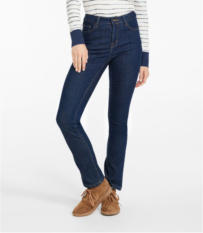 Women's True Shape Jeans, High-Rise Slim-Leg - LLBeanoutlets