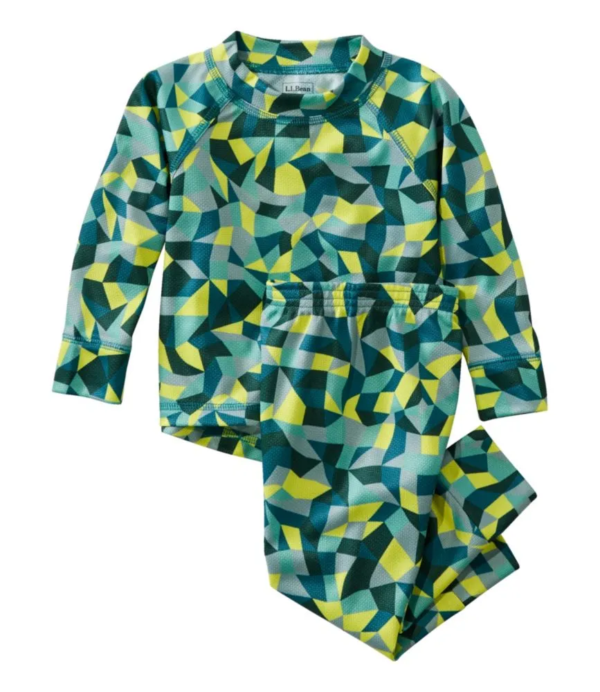 Toddlers' Wicked Warm Midweight Underwear Set, Print - LLBeanoutlets