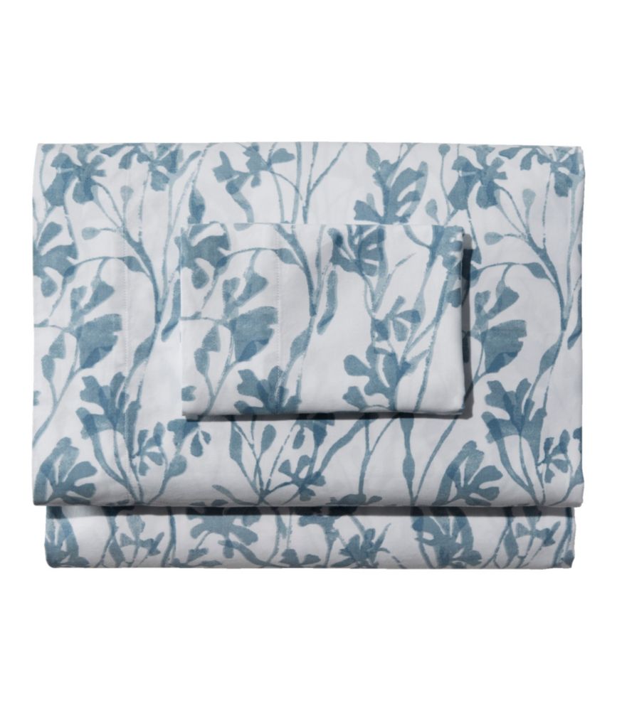 Garment Washed Sateen Sheet Collection, Print - LLBeanoutlets