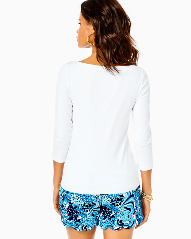 Halee 3/4-Sleeve Top - LLBeanoutlets