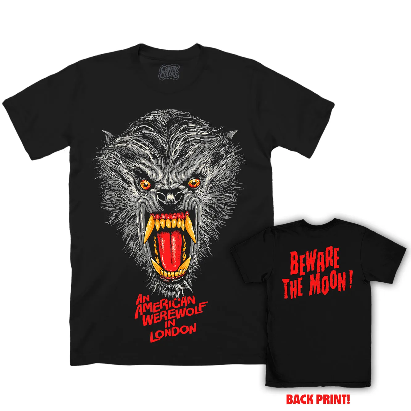 AN AMERICAN WEREWOLF IN LONDON: BEWARE THE MOON - T-SHIRT - LLBeanoutlets
