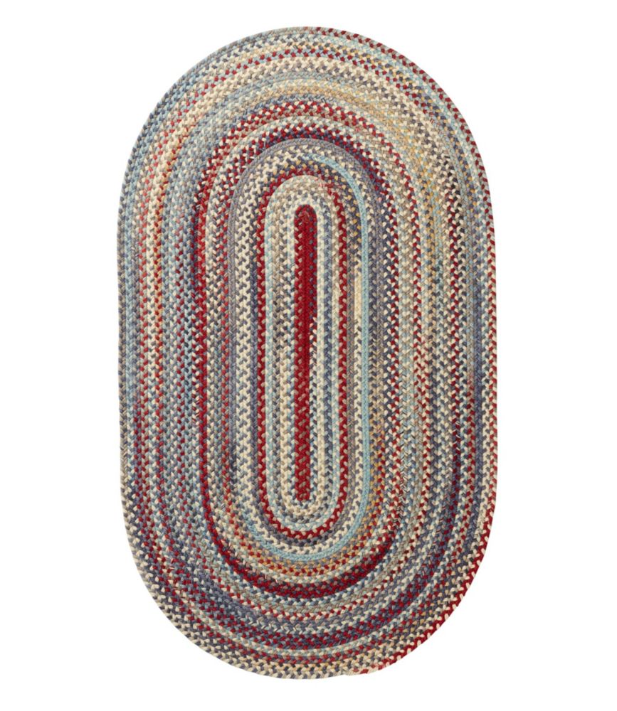 L.L.Bean Braided Wool Rug, Oval - LLBeanoutlets