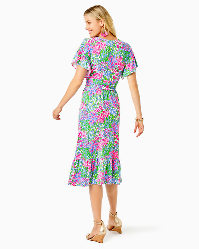 Juliet Ruffle Midi Dress - LLBeanoutlets