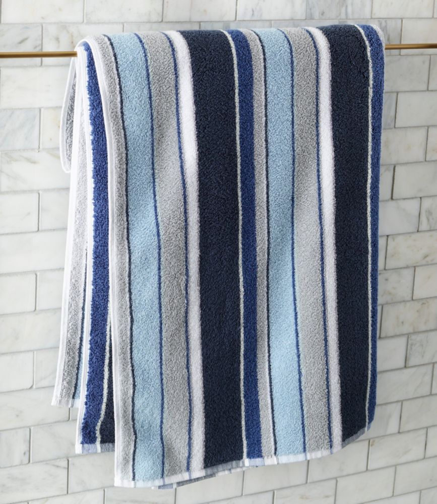 Bean's Organic Cotton Towel Set, Stripe - LLBeanoutlets