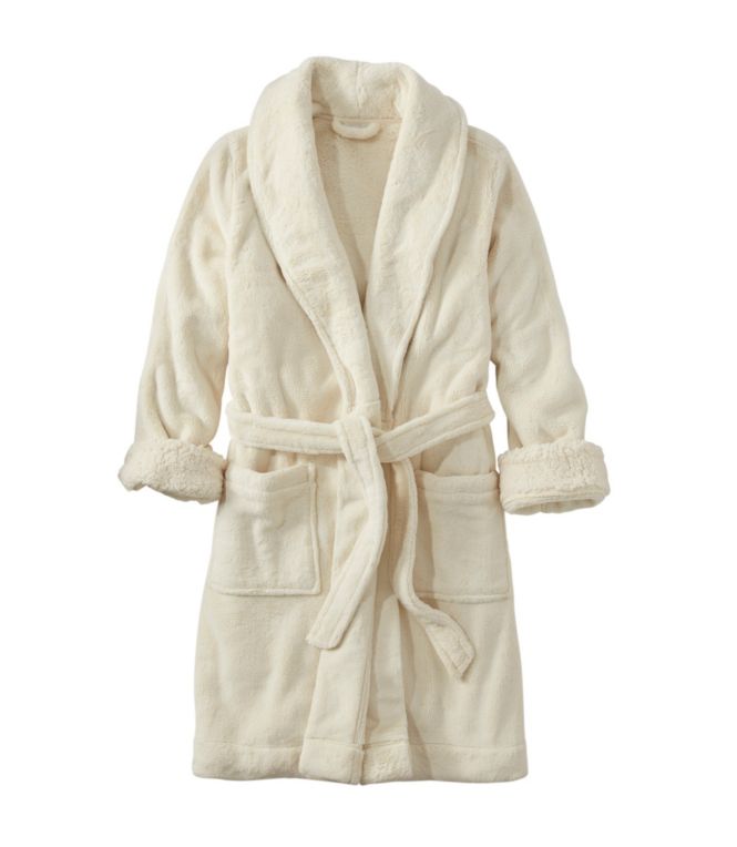 Women's Wicked Plush Robe, Mid-Length - LLBeanoutlets