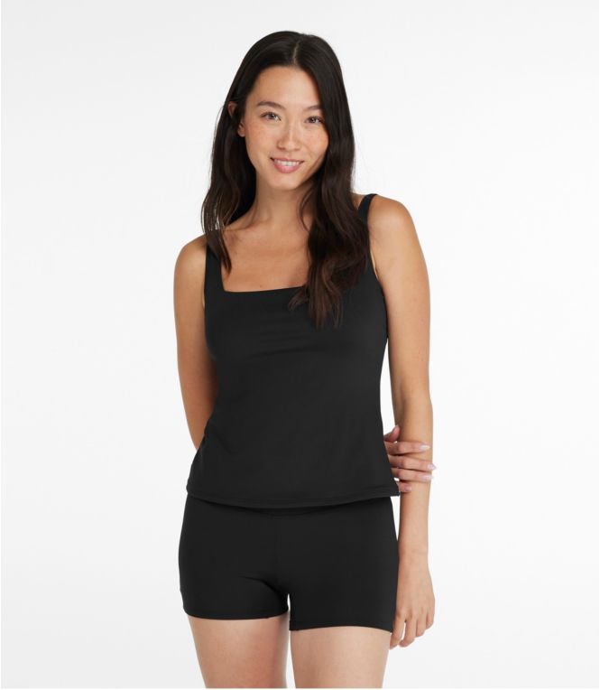 Women's New Currents Swimwear, Squareneck Tankini Top - LLBeanoutlets