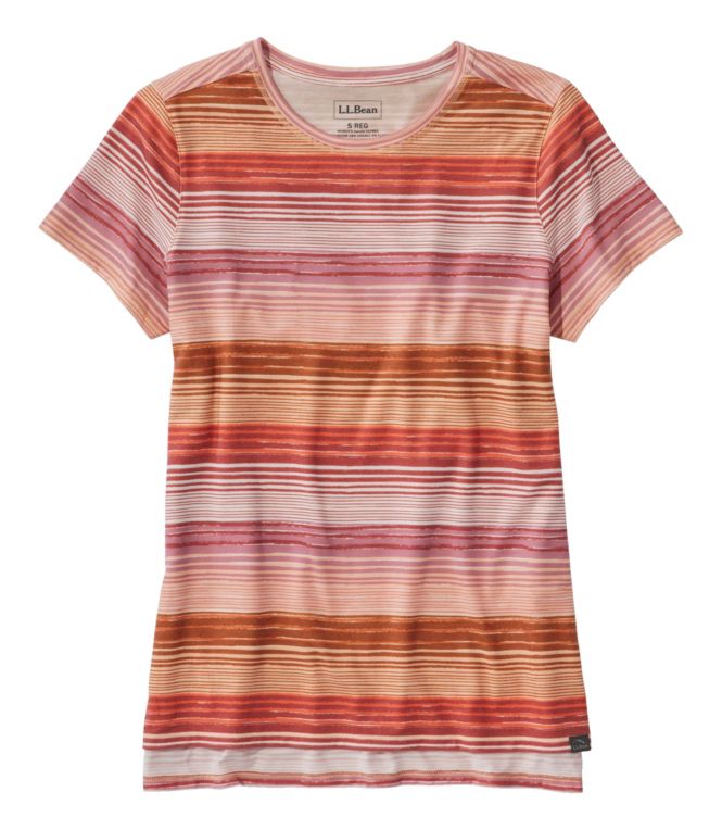 Women's Everyday SunSmart? Tee, Short-Sleeve Stripe - LLBeanoutlets