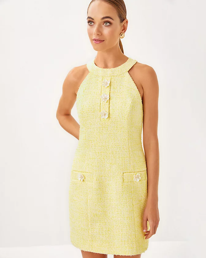 Margarete Boucle Skirted Romper - LLBeanoutlets