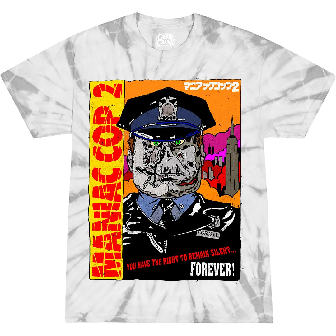 MANIAC COP 2: CULT CLASSIC - T-SHIRT (SILVER TIE DYE) - LLBeanoutlets