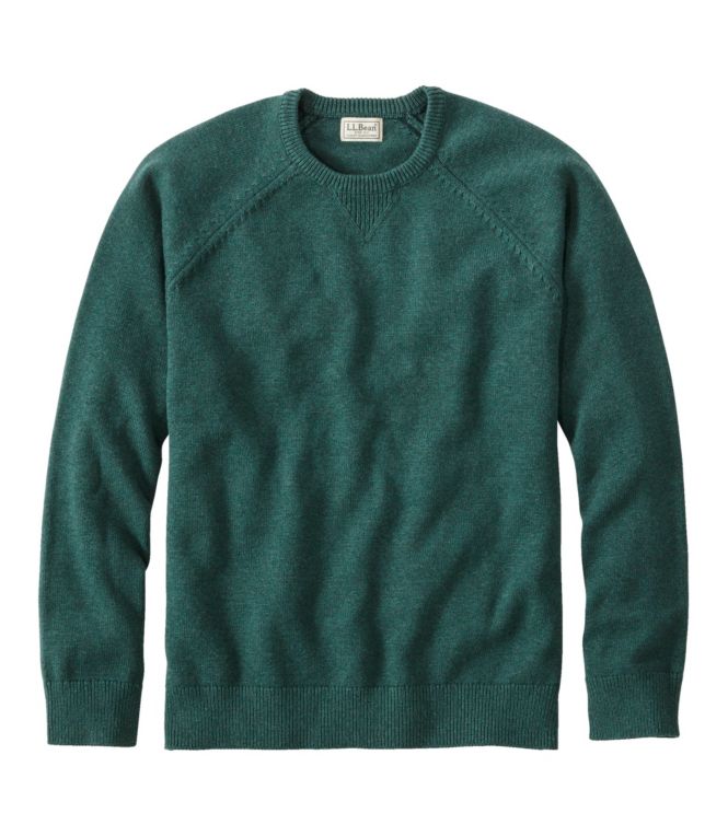 Men's Wicked Soft Cotton/Cashmere Sweater, Crewneck - LLBeanoutlets