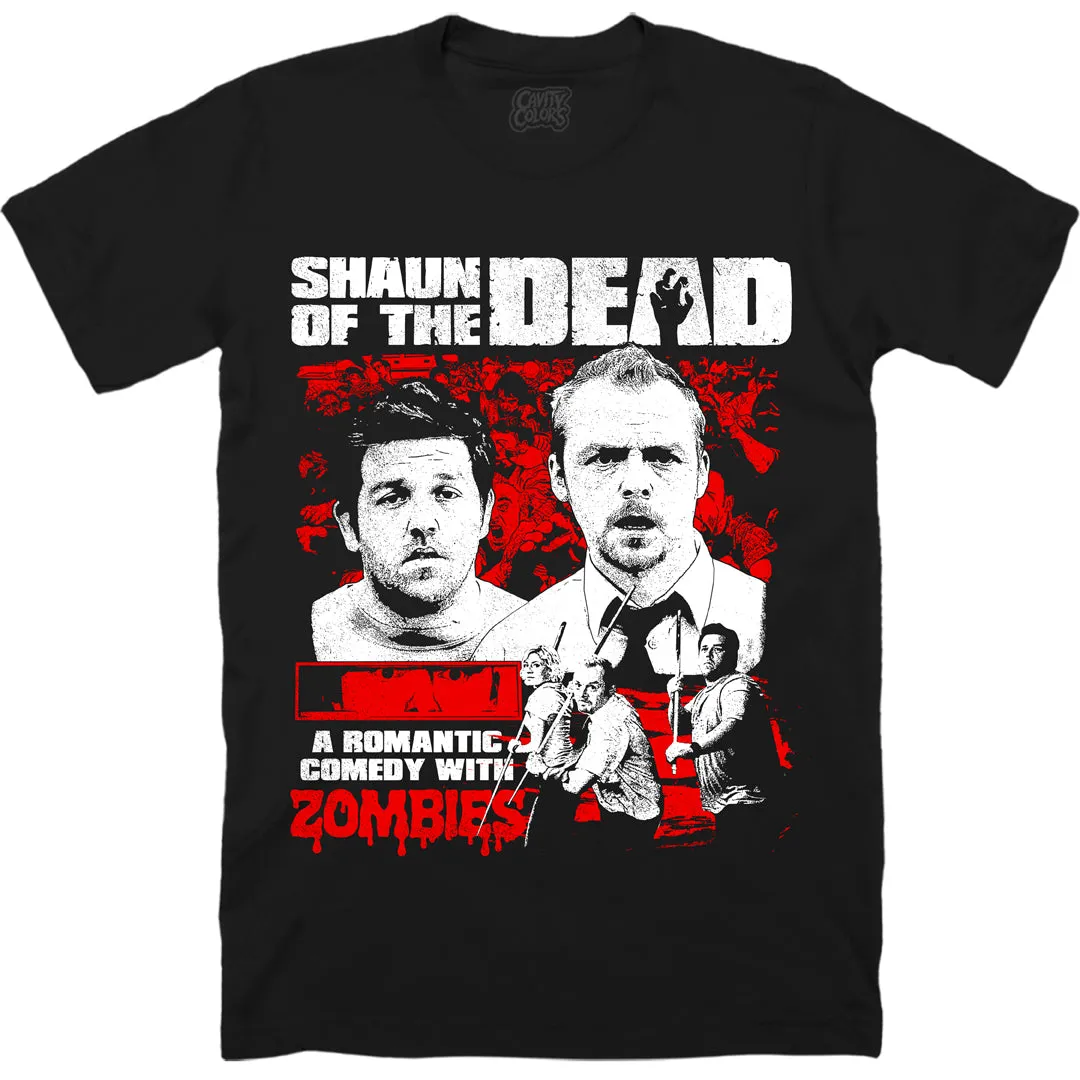 SHAUN OF THE DEAD: A ROMANTIC COMEDY - T-SHIRT - LLBeanoutlets