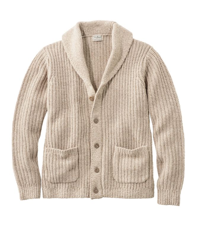 Men's L.L.Bean Classic Ragg Wool Sweaters, Cardigan - LLBeanoutlets