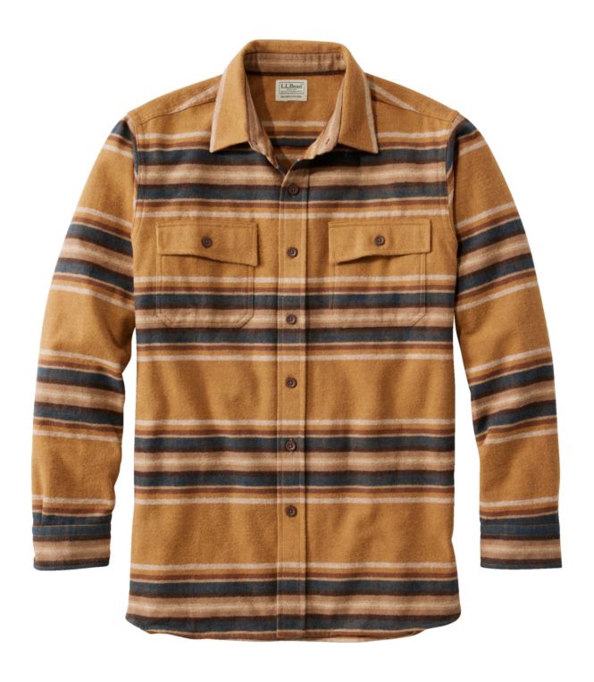 Men's Chamois Shirt, Slightly Fitted, Stripe - LLBeanoutlets