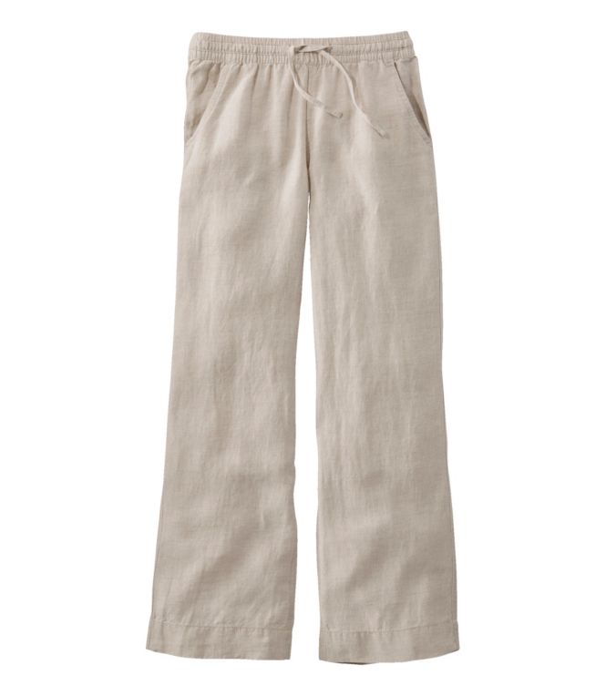Women's Premium Washable Linen Pull-On Pants - LLBeanoutlets