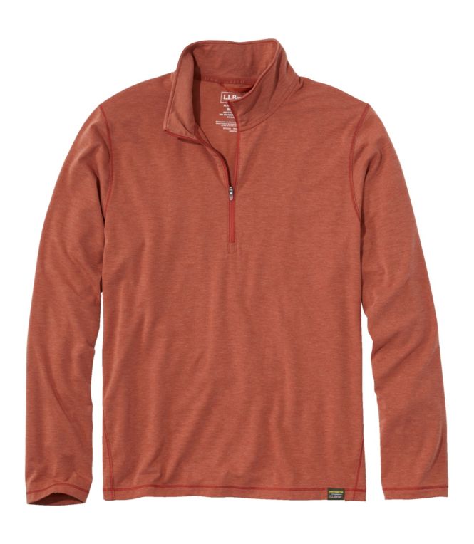 Men's Everyday SunSmart? Tee, Long-Sleeve Quarter-Zip - LLBeanoutlets