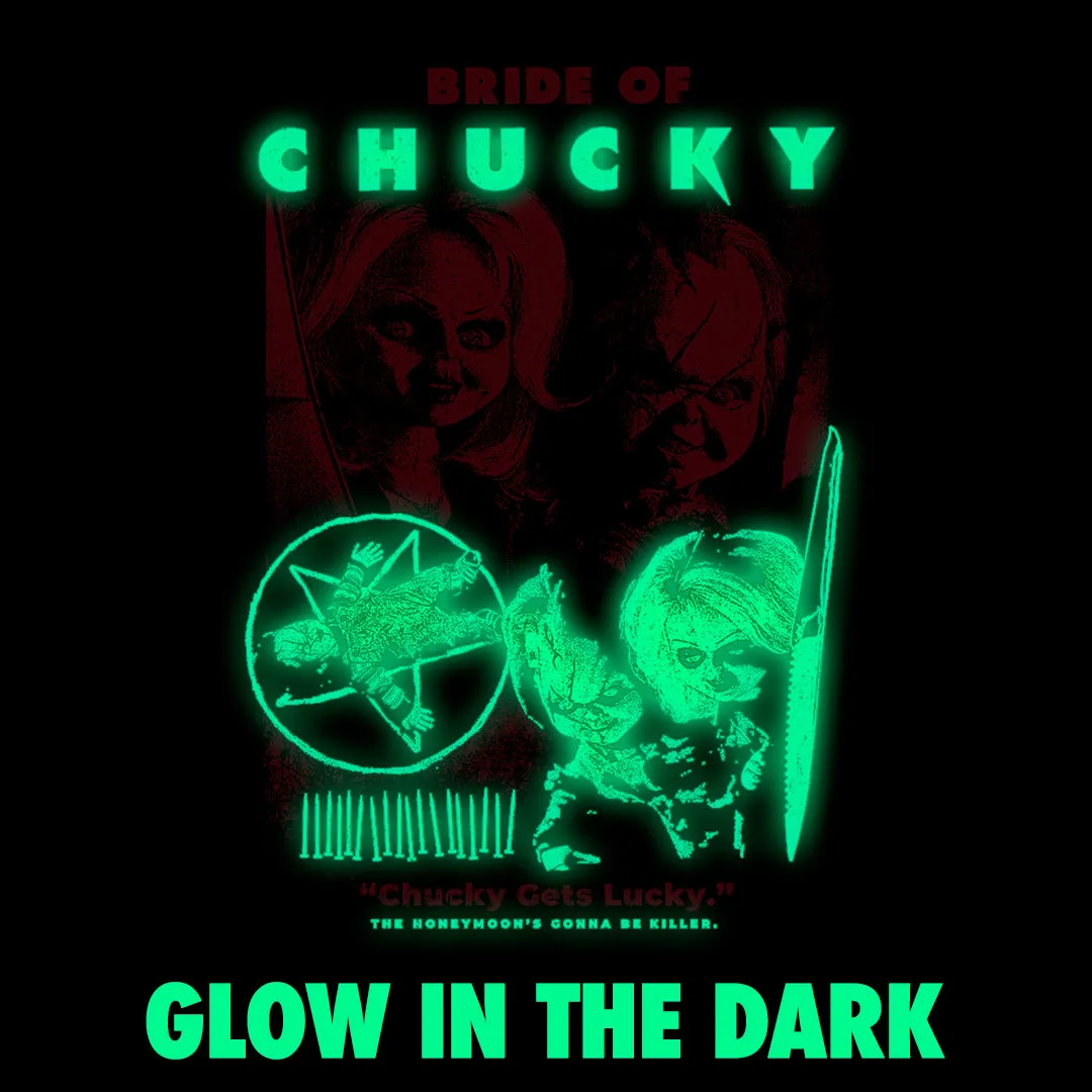 BRIDE OF CHUCKY: KILLER HONEYMOON - T-SHIRT (GLOW IN THE DARK) - LLBeanoutlets