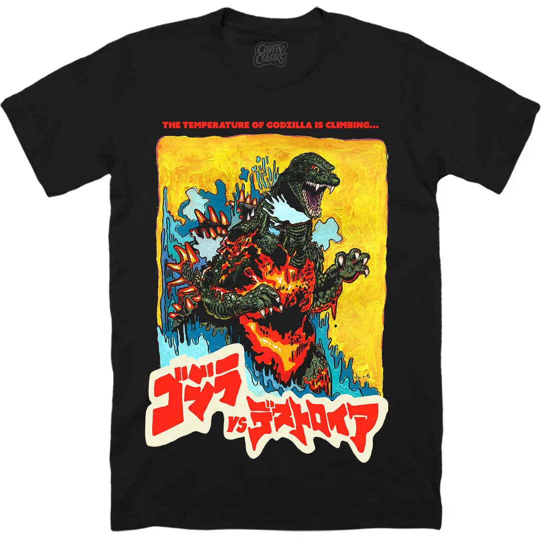 GODZILLA VS. DESTOROYAH: TEMPERATURE IS CLIMBING - T-SHIRT - LLBeanoutlets