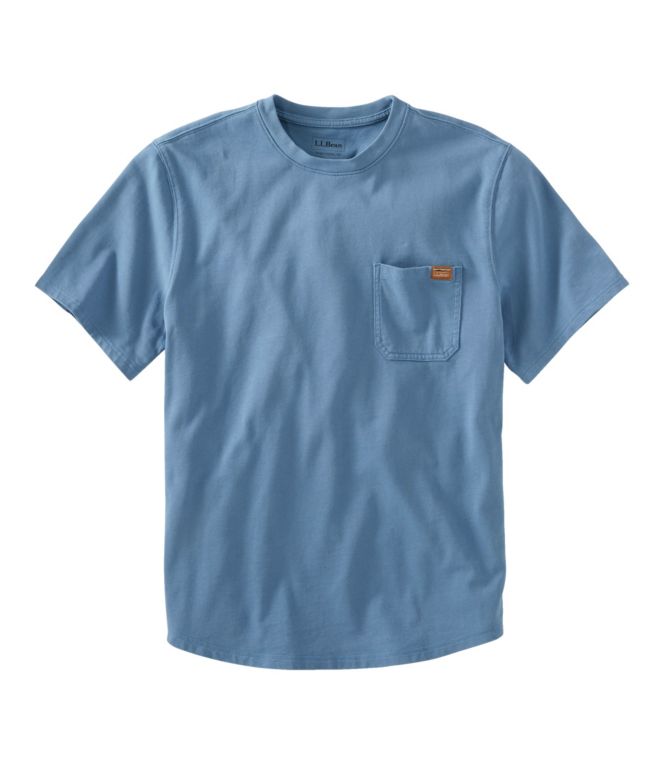 Men's BeanBuilt Cotton Tees, Pocket, Short-Sleeve - LLBeanoutlets