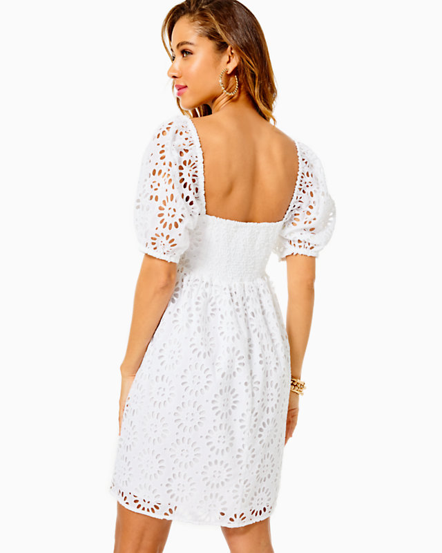 Kay Short Sleeve Eyelet Dress - LLBeanoutlets