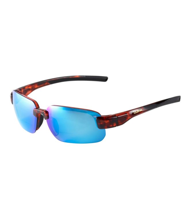 Adults' L.L.Bean Polarized Performance BiFocal Rimless Mirror Sunglasses - LLBeanoutlets