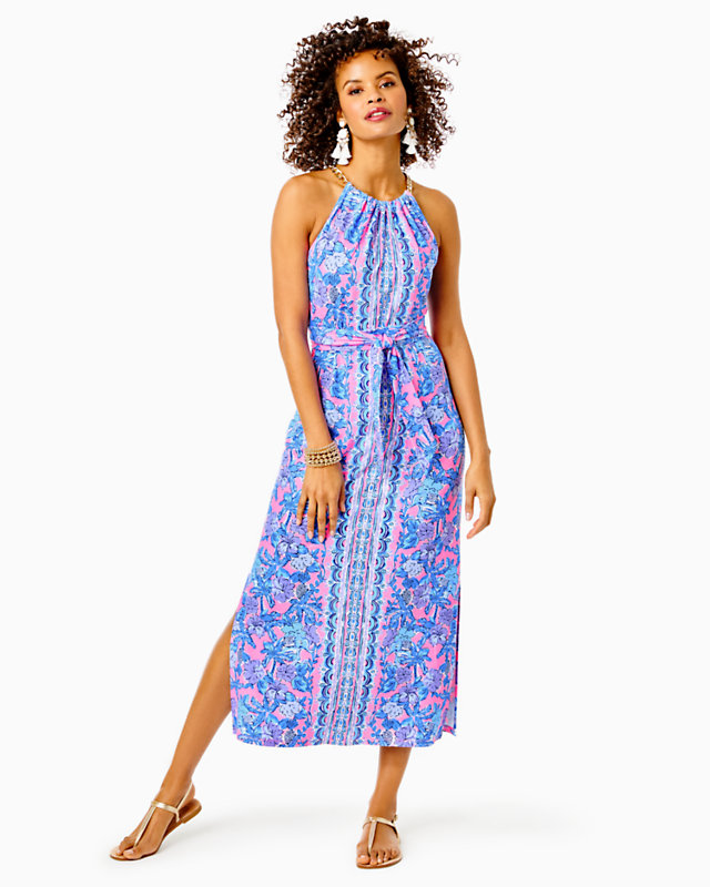 Bingham Halter Midi Dress - LLBeanoutlets
