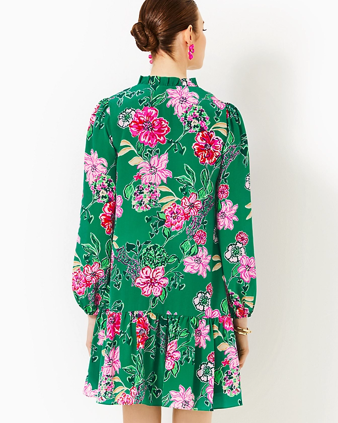 Evaline Silk Dress - LLBeanoutlets