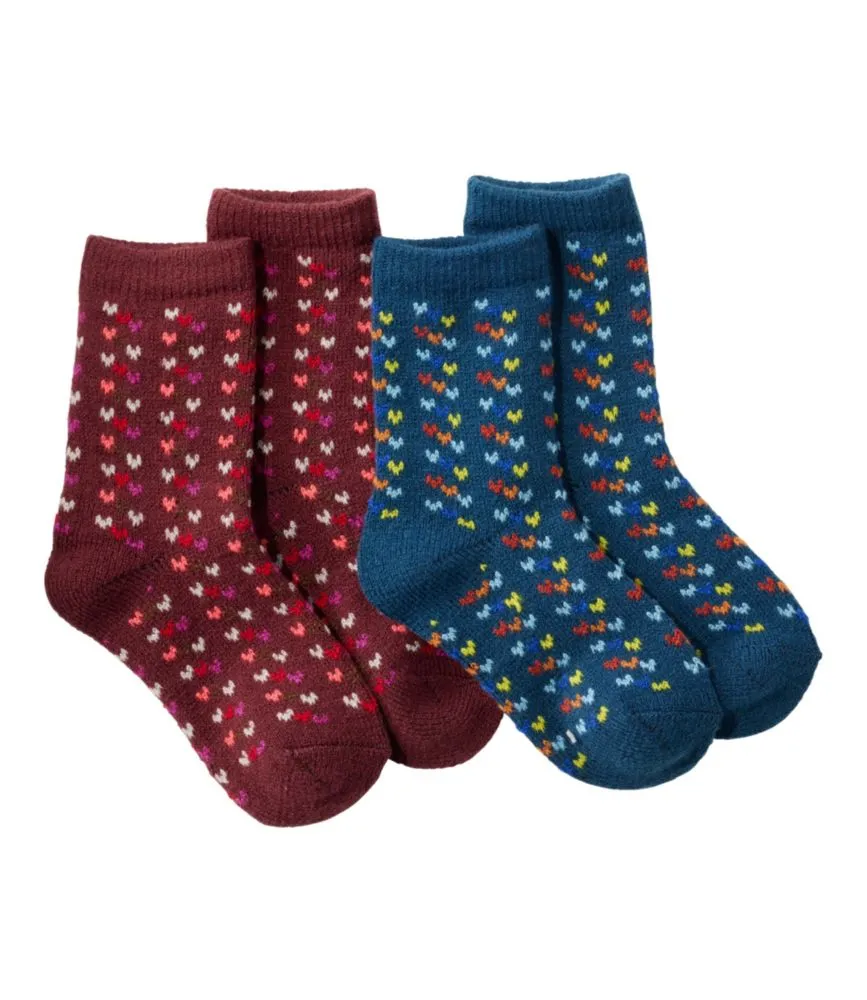 Kids' Sweater Weather Socks, Two-Pack - LLBeanoutlets