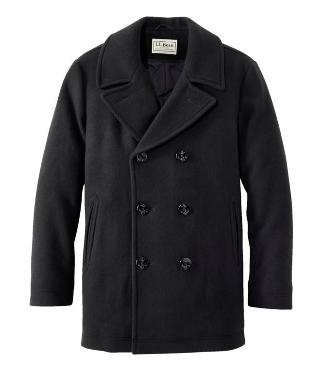 Men's L.L.Bean Wool Peacoat - LLBeanoutlets