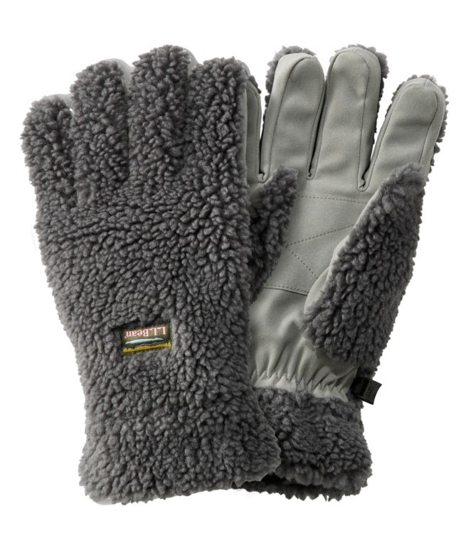 Adults' Mountain Pile Fleece Gloves - LLBeanoutlets