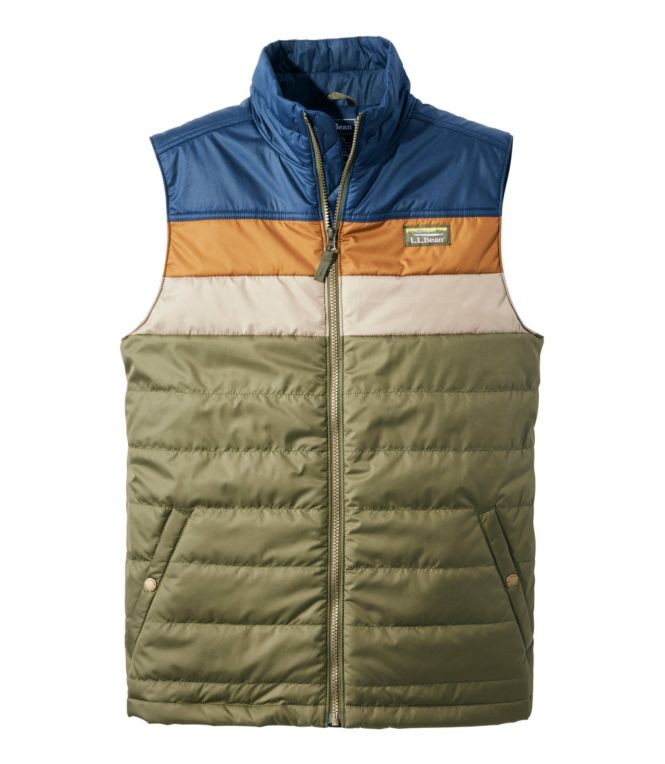 Men's Mountain Classic Puffer Vest, Colorblock - LLBeanoutlets