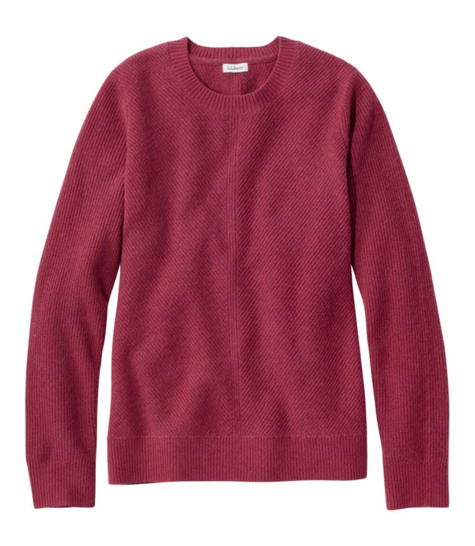 Women's Classic Cashmere Textured Sweater, Crewneck - LLBeanoutlets