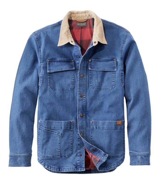 Men's Signature Lined Denim Shirt Jac - LLBeanoutlets